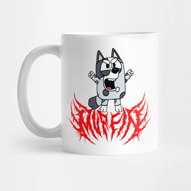 Black Metal Muffin Bluey by flataffex